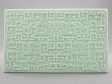 Tile with dragon design, about 1730. Creator: Unknown