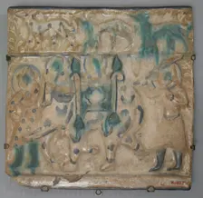 Tile from a Frieze, Iran, second half 13th century. Creator: Unknown