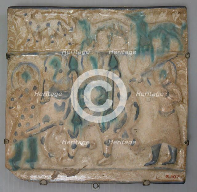 Tile from a Frieze, Iran, second half 13th century. Creator: Unknown.