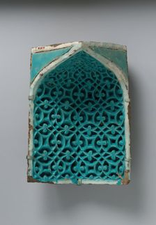 Tile from a Squinch, present-day Uzbekistan, second half 14th century. Creator: Unknown