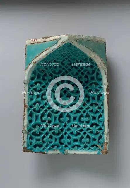 Tile from a Squinch, present-day Uzbekistan, second half 14th century. Creator: Unknown.
