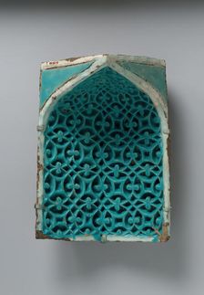 Tile from a Squinch, present-day Uzbekistan, second half 14th century. Creator: Unknown