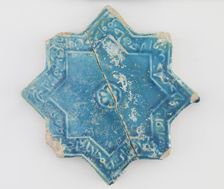 Tile, Il-Khanid dynasty, 12th-13th century. Creator: Unknown