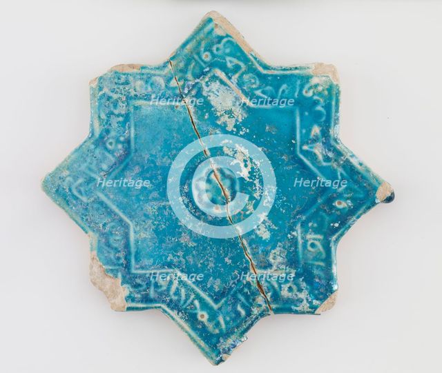 Tile, Il-Khanid dynasty, 12th-13th century. Creator: Unknown.