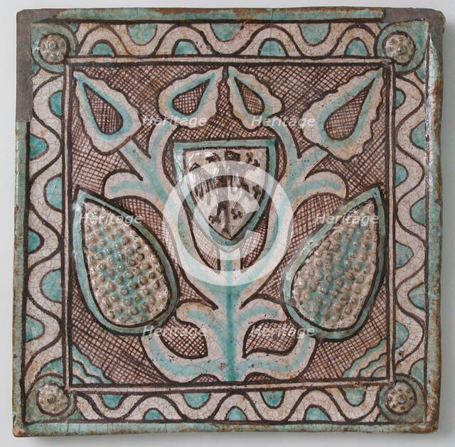 Tile, Italian, 14th-15th century. Creator: Unknown.
