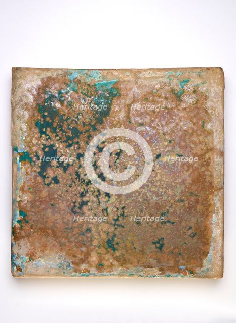 Tile, large, square, 11th-12th century. Creator: Unknown.