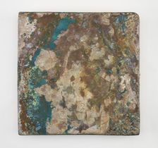 Tile, large, square, Abbasid period, late12th-early 13th century. Creator: Unknown