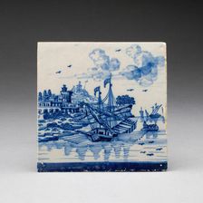 Tile, Netherlands, 17th/18th century. Creator: Unknown