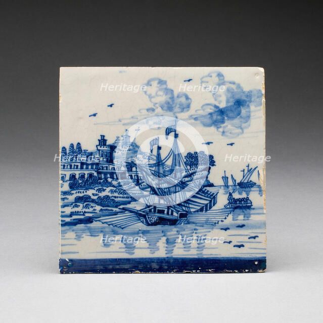 Tile, Netherlands, 17th/18th century. Creator: Unknown.