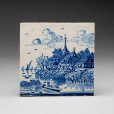 Tile, Netherlands, 17th/18th century. Creator: Unknown