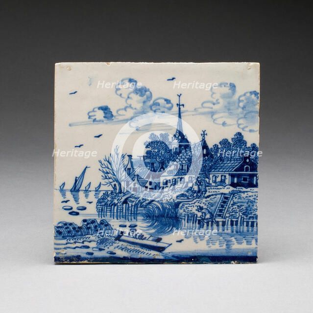 Tile, Netherlands, 17th/18th century. Creator: Unknown.