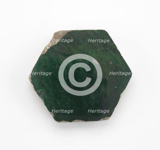 Tile, Ottoman period, 14th or 17th century. Creator: Unknown.