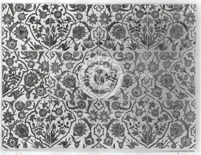 Tile Panel, Turkey, early 17th century. Creator: Unknown.