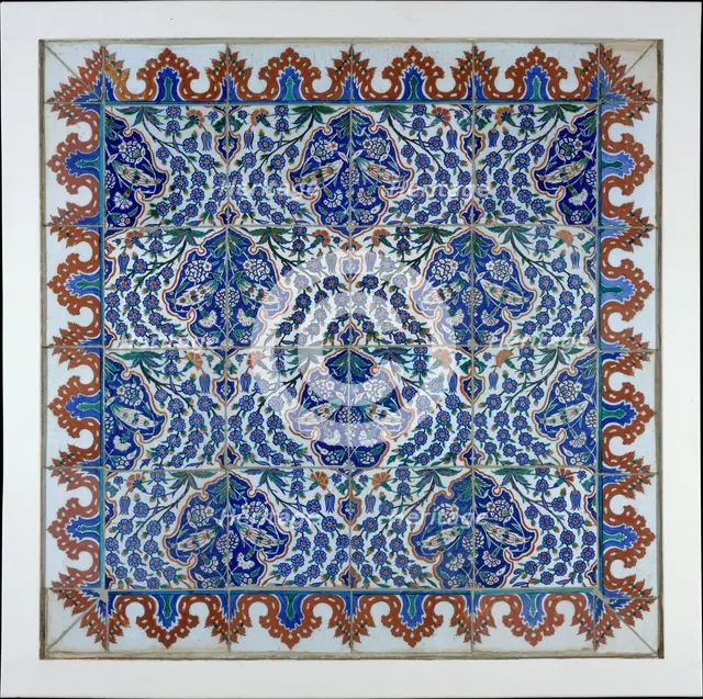 Tile Panel, Turkey, second half 16th century. Creator: Unknown.
