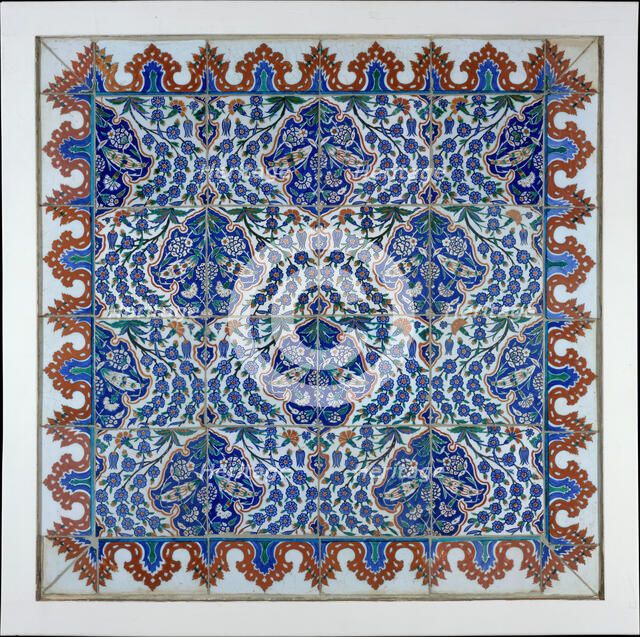 Tile Panel, Turkey, second half 16th century. Creator: Unknown.