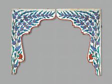 Tile Spandrels, Turkey, 17th century. Creator: Unknown