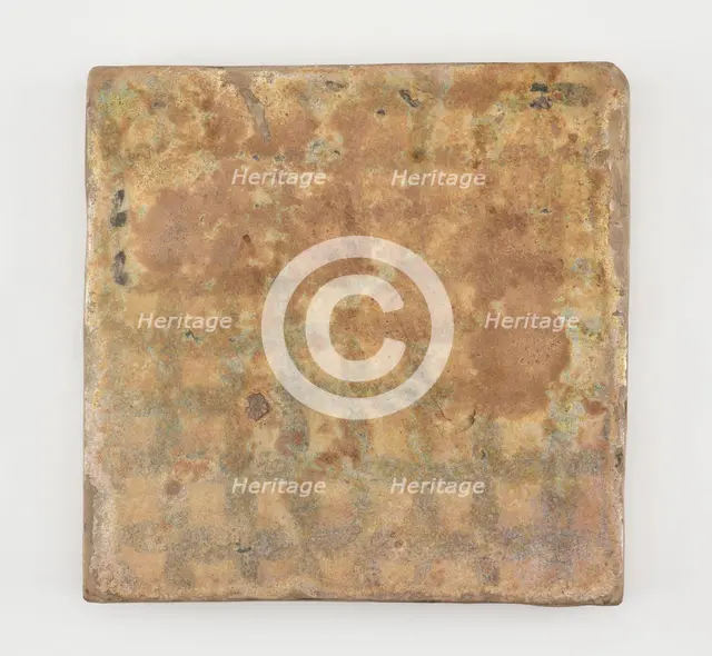 Tile, square, Abbasid period, late 12th-early 13th century. Creator: Unknown.