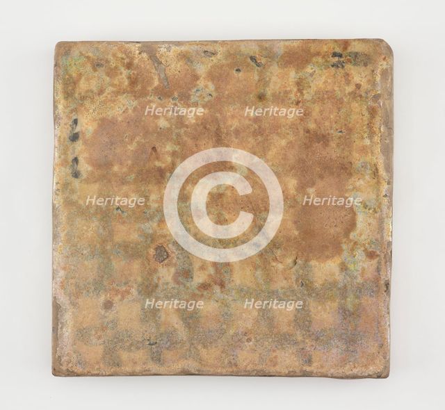 Tile, square, Abbasid period, late 12th-early 13th century. Creator: Unknown.