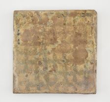 Tile, square, Abbasid period, late 12th-early 13th century. Creator: Unknown
