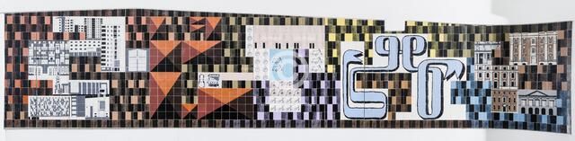 Tiled mural by Gordon Cullen, Coventry, West Midlands, 2014. Artist: Steven Baker.