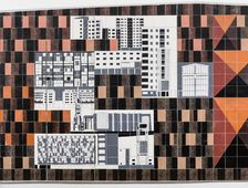 Tiled mural by Gordon Cullen, Coventry, West Midlands, 2014. Artist: Steven Baker