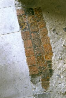 Tiles at St Augustine's Abbey, Canterbury, Kent, 1996. Artist: J Bailey