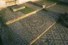 Tiles in the church of Byland Abbey, North Yorkshire, 1997. Artist: J Bailey