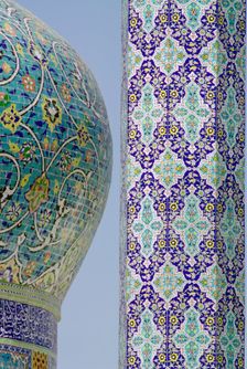 Tilework on the Al Bloushi Mosque, Jabriya, Kuwait. Creator: Tony Evans