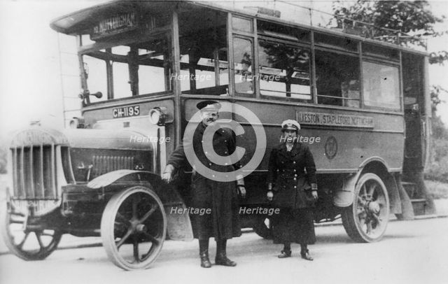Tilling - Stevens TS3 petrol electric omnibus. Creator: Unknown.