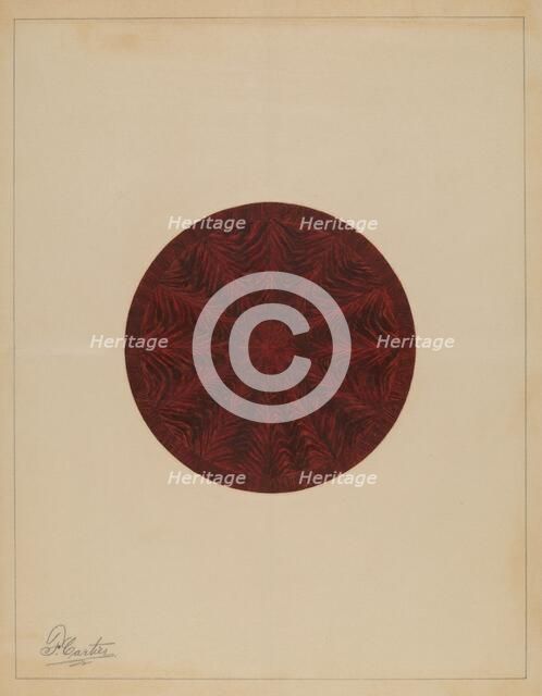 Tilt Table, c. 1937. Creator: Ferdinand Cartier.