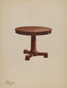 Tilt Table, c. 1937. Creator: Ferdinand Cartier