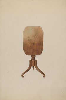 Tilt Top Table, 1937. Creator: Henry Murphy