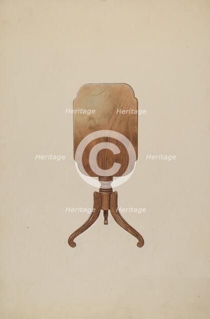 Tilt Top Table, 1937. Creator: Henry Murphy.