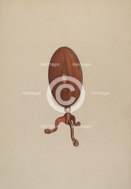 Tilt Top Table, c. 1937. Creator: Dorothy Handy.