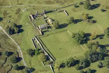 Tiltyard and ruins of Bradgate House, Leicestershire, 2024. Creator: Damian Grady