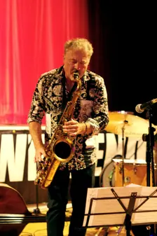 Tim Garland, Jason Rebello – Tim Garland Duo, Battle Jazz Festival, Battle, East Sussex, July 2023. Creator: Brian O'Connor