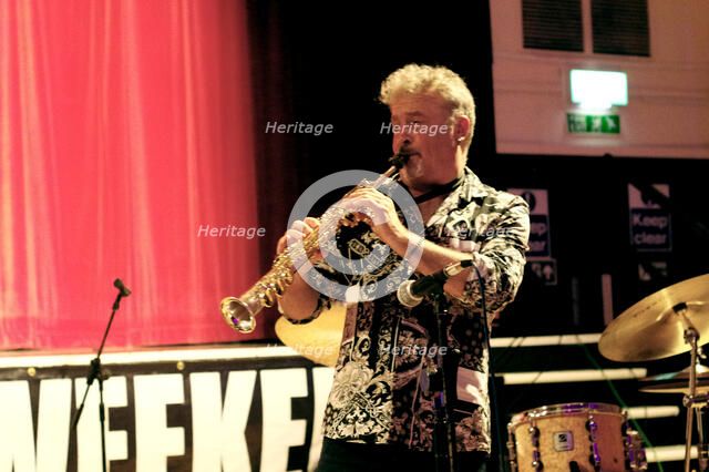 Tim Garland, Jason Rebello – Tim Garland Duo, Battle Jazz Festival, Battle, East Sussex, July 2023. Creator: Brian O'Connor.