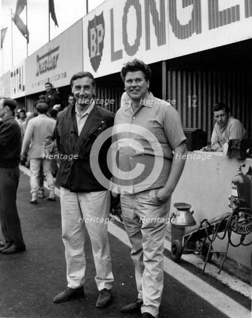 Tim Parnell (right) and Roy Salvadori in 1965. Creator: Unknown.