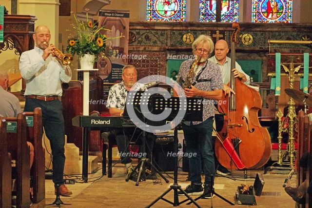 Tim Whitehead Quintet, Chris Coull Promotion, St Andrew’s Church, Hove, East Sussex, 1 August 2025. Creator: Brian O'Connor.