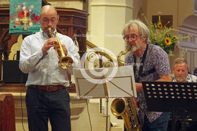 Tim Whitehead Quintet, Chris Coull Promotion, St Andrew’s Church, Hove, East Sussex, August 2025. Creator: Brian O'Connor.