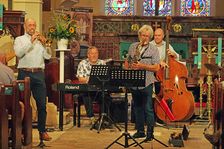 Tim Whitehead Quintet, Chris Coull Promotion, St Andrew’s Church, Hove, East Sussex, 1 August 2025. Creator: Brian O'Connor