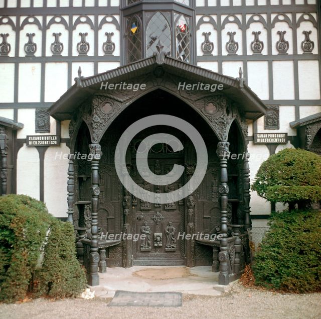 Timber-framed black and white house, 18th century. Artist: Unknown