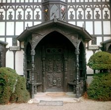 Timber-framed black and white house, 18th century