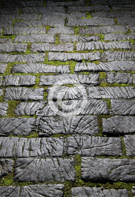 Timber setts, King Street, Rochdale, Greater Manchester, 2019. Creator: James O Davies.