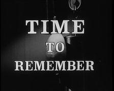 "Time to Remember" - title card, 1929. Creator: British Pathe Ltd