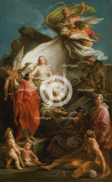 Time Unveiling Truth, 1740/45. Creator: Pompeo Batoni.