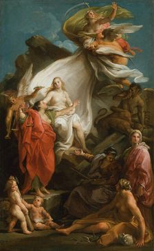 Time Unveiling Truth, 1740/45. Creator: Pompeo Batoni
