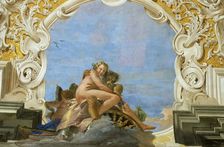 Time abducts Beauty (Pluto Abducting Persephone), ca 1746. Creator: Tiepolo, Giambattista (1696-1770)