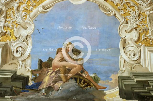Time abducts Beauty (Pluto Abducting Persephone), ca 1746. Creator: Tiepolo, Giambattista (1696-1770).