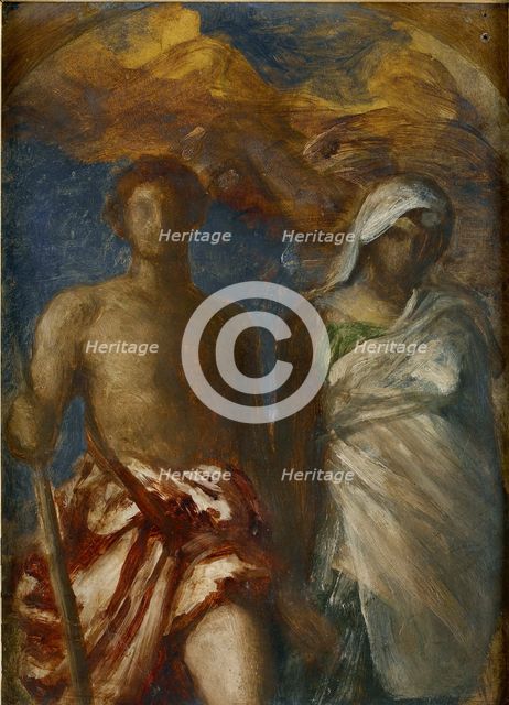 Time and Death, c1868. Artist: George Frederick Watts.